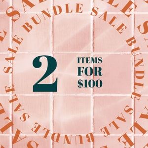 Bundle ANY 2 clothing items from my closet for $100 and FREE SHIPPING.